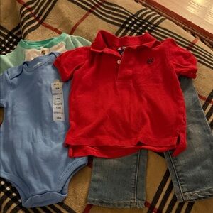 Chaps Red Kids Polo Shirt